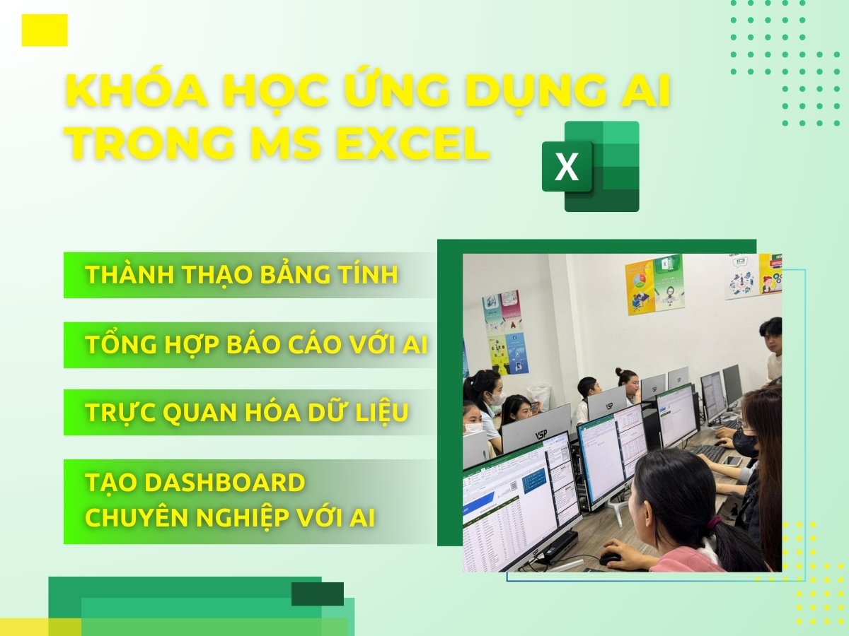 Khóa Học Ứng Dụng Trí Tuệ Nhân Tạo (AI) Trong MS Excel